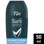 Pack of 6 Sure Men Nonstop Invisible Ice Fresh Antiperspirant Deodorant Roll On